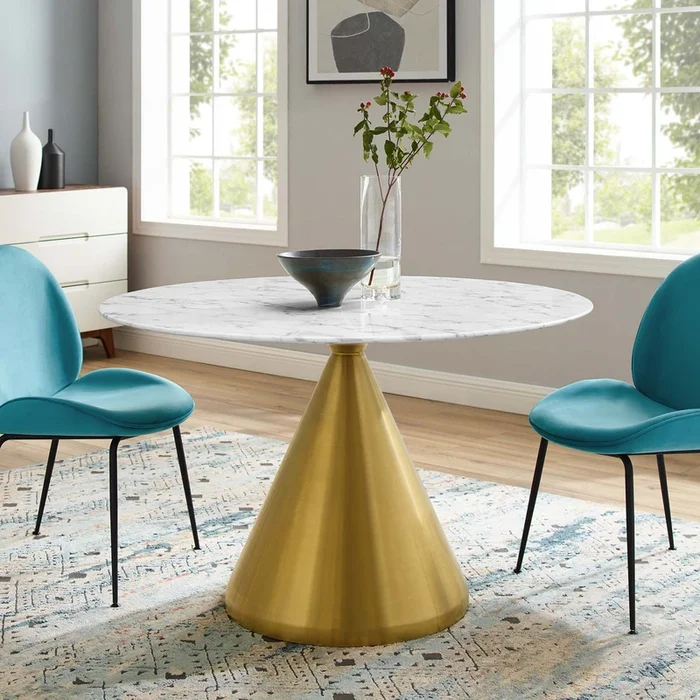 Tupelo 47 ” Artificial Marble Dining Table by Modway