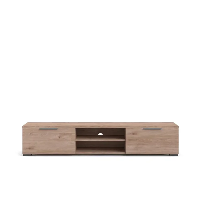 Tvilum 2 Drawer 2 Shelf TV Stand Jackson Hickory