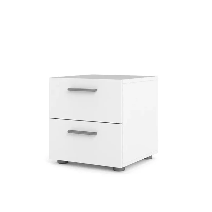 Tvilum Austin 2 Drawer Nightstand, White