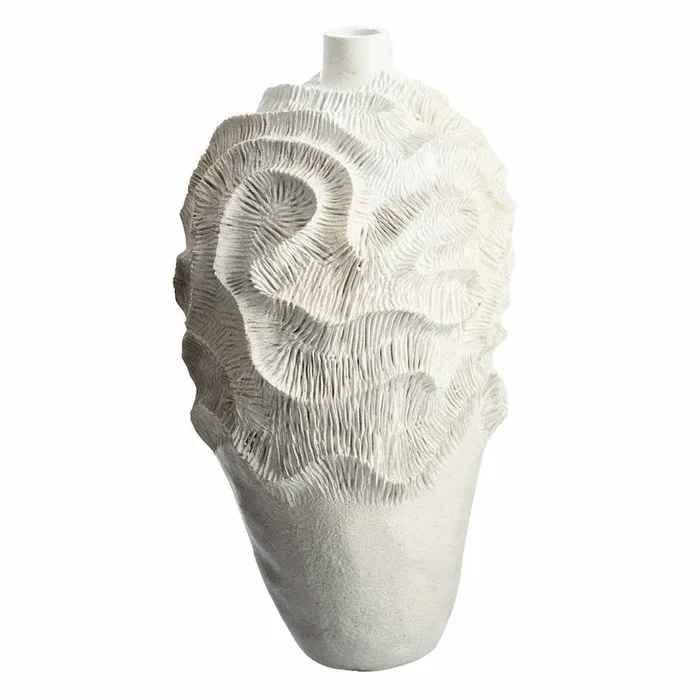 Ty Pennington White Coral Bottle Vase, 16″