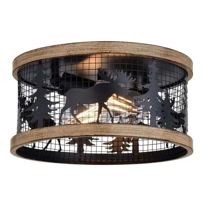 Vaxcel – Two Light Flush Mount – Kodiak