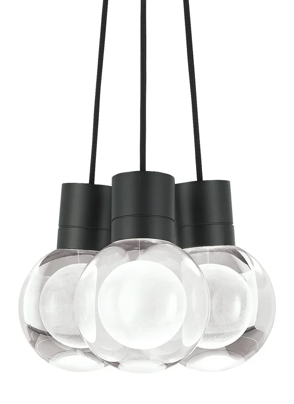 Visual Comfort Modern – 700TDMINAP3CBB-LEDWD – LED Pendant – Mina – Black – 700TDMINAP3CBBLEDWD