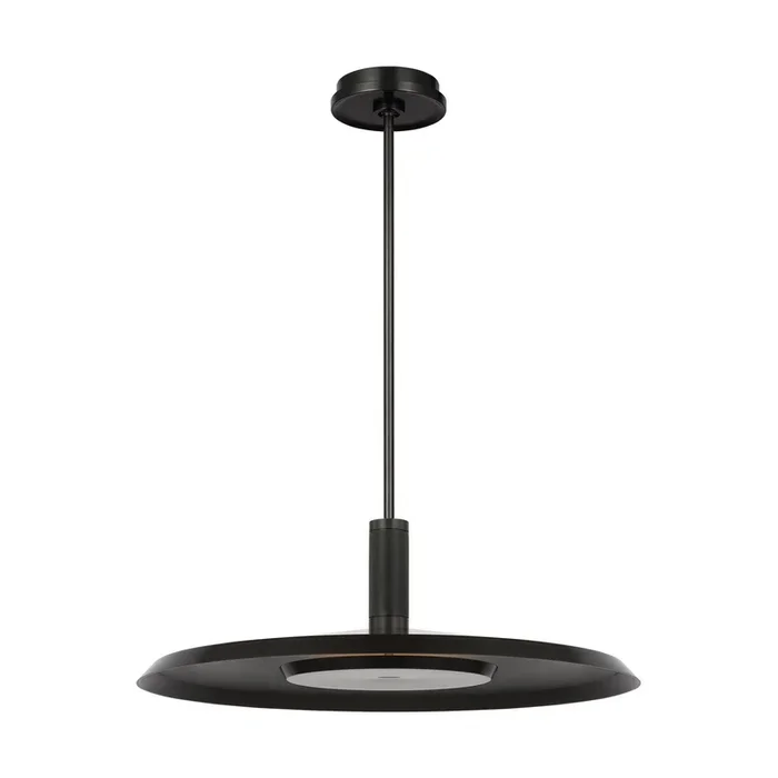 Visual Comfort Modern – AKPD17127BZ – LED Pendant – Saucer – Dark Bronze – AKPD17127BZ