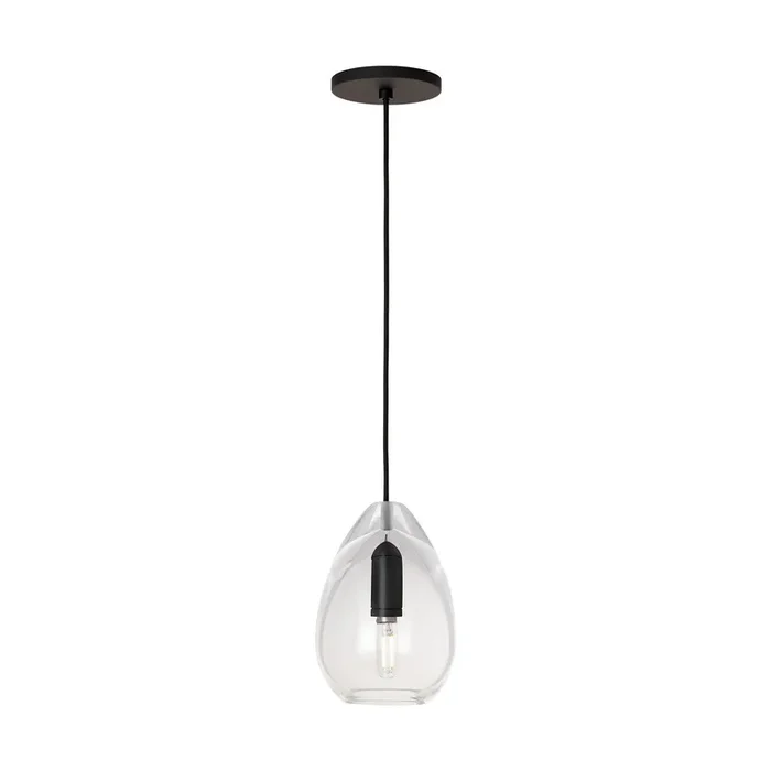 Visual Comfort Modern – SLPD278CB – Pendant – Alina – Nightshade Black – SLPD278CB