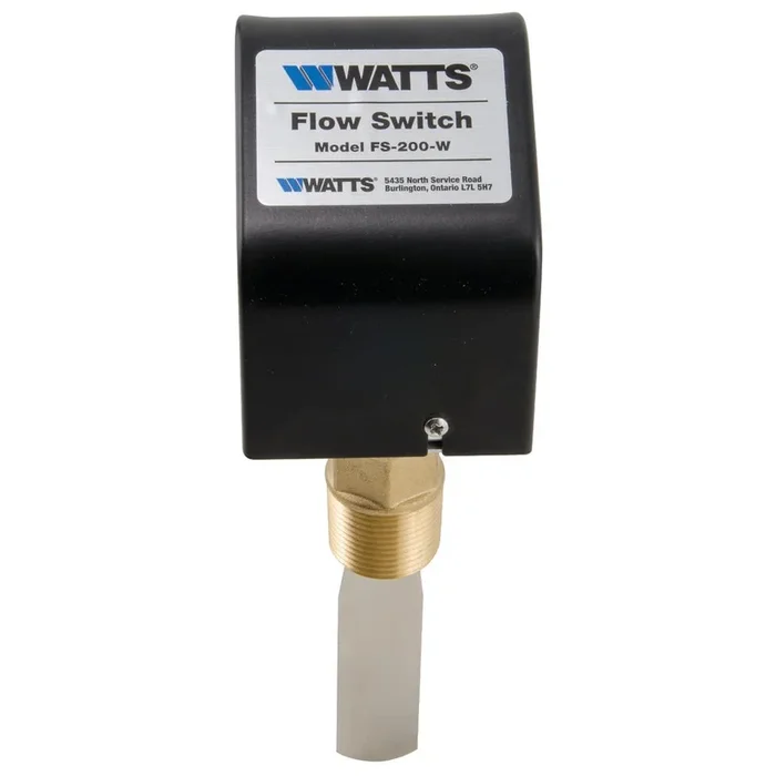 Watts FS-200-W General Purpose Flow Switch, Nema 1, Two 7/8 In Electrical Knock-Outs, For 1/2 In Conduit, 1 In Npt Connection