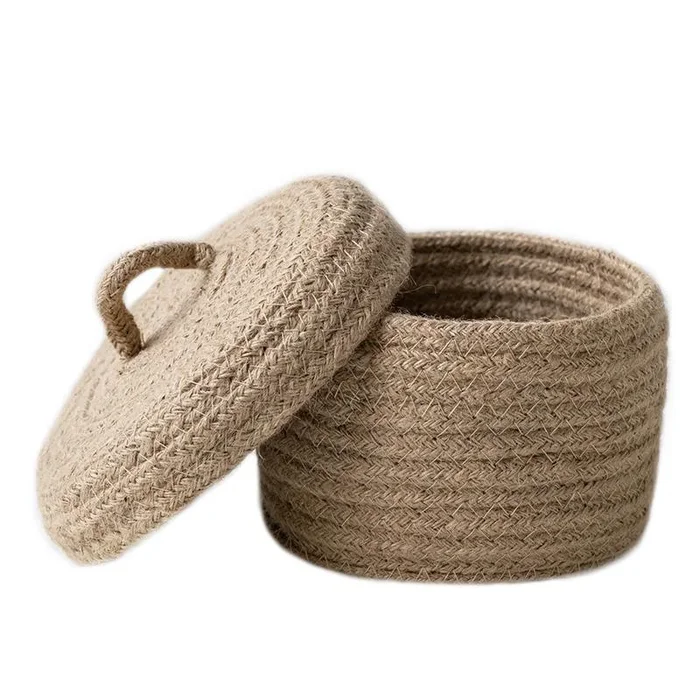 Wicker Table Basket Organizer