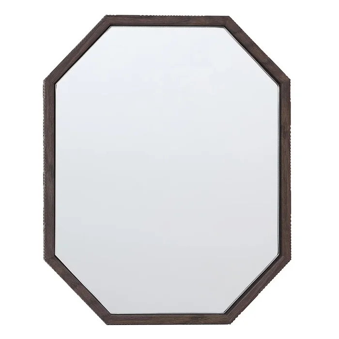 Wood Framed Octagon Mirror, 8×10