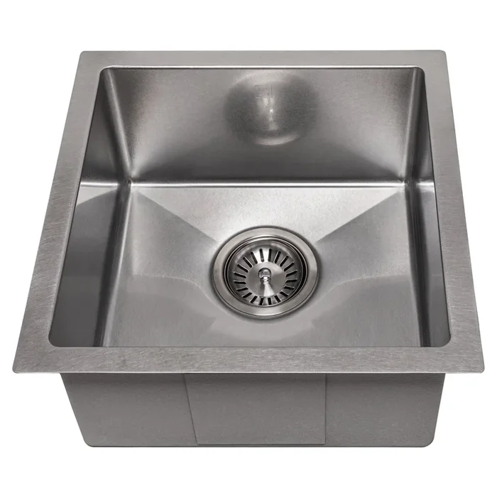 ZLINE 15″ Boreal Undermount Single Bowl Satin Stainless Steel Bar Kitchen Sink, SUS-15S