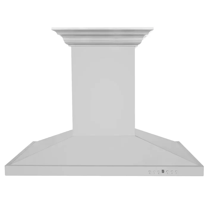 ZLINE 30″ CrownSound Island Mount Range Hood in Stainless Steel with Built-in Speakers, GL2iCRN-BT-30
