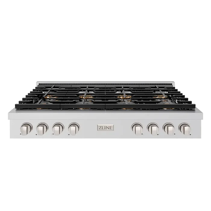 ZLINE 48″ Paramount Gas Rangetop with 8 Burner DuoPro™ Cooktop in Stainless Steel, PSRT48