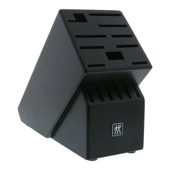 ZWILLING TWIN 16 Slot Knife Block in Black Rubberwood, Storage Series